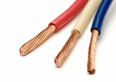 Câble unipolaire de PVC de fil de bâtiment d'en cuivre de basse tension pour l'usage d'intérieur de conduit