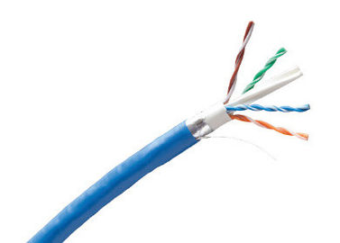 Catégorie 6A, 4 paires, câble LAN De cuivre de F/UTP protégeant le câble de mise en réseau 1000 pi dans le boitier d'accès